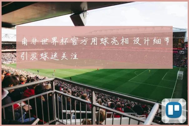 南非世界杯官方用球亮相 设计细节引发球迷关注